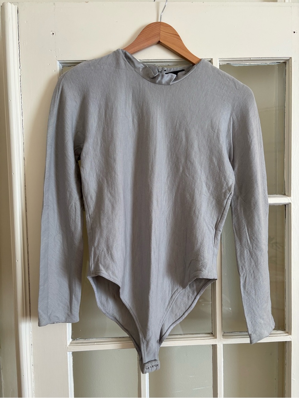 Vintage Giorgio Armani Black Label/Main Line gray long sleeve bodysuit
